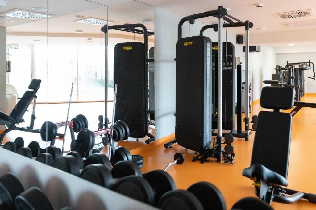 Posilňovňa alebo fitness centrum v ubytovaní Crystal Mountain Hotel Wisła