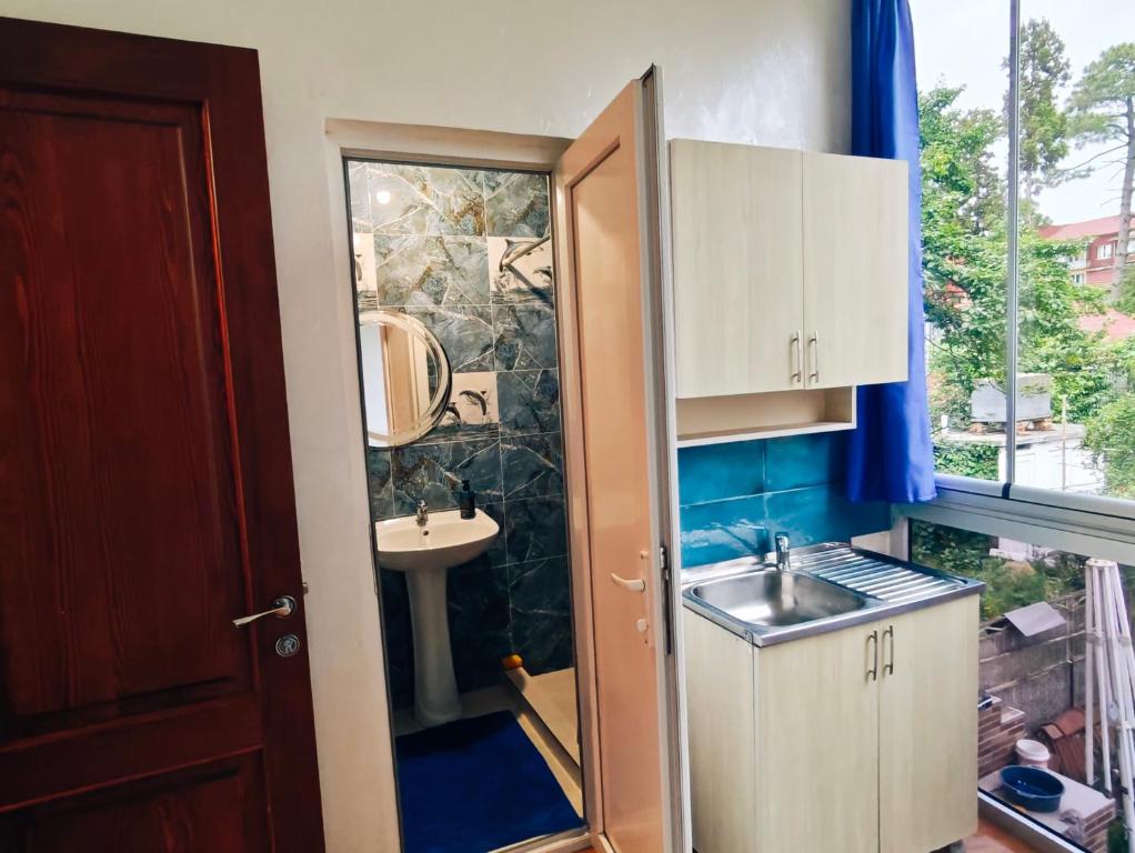 Kuchyň nebo kuchyňský kout v ubytování Guesthouse Mery