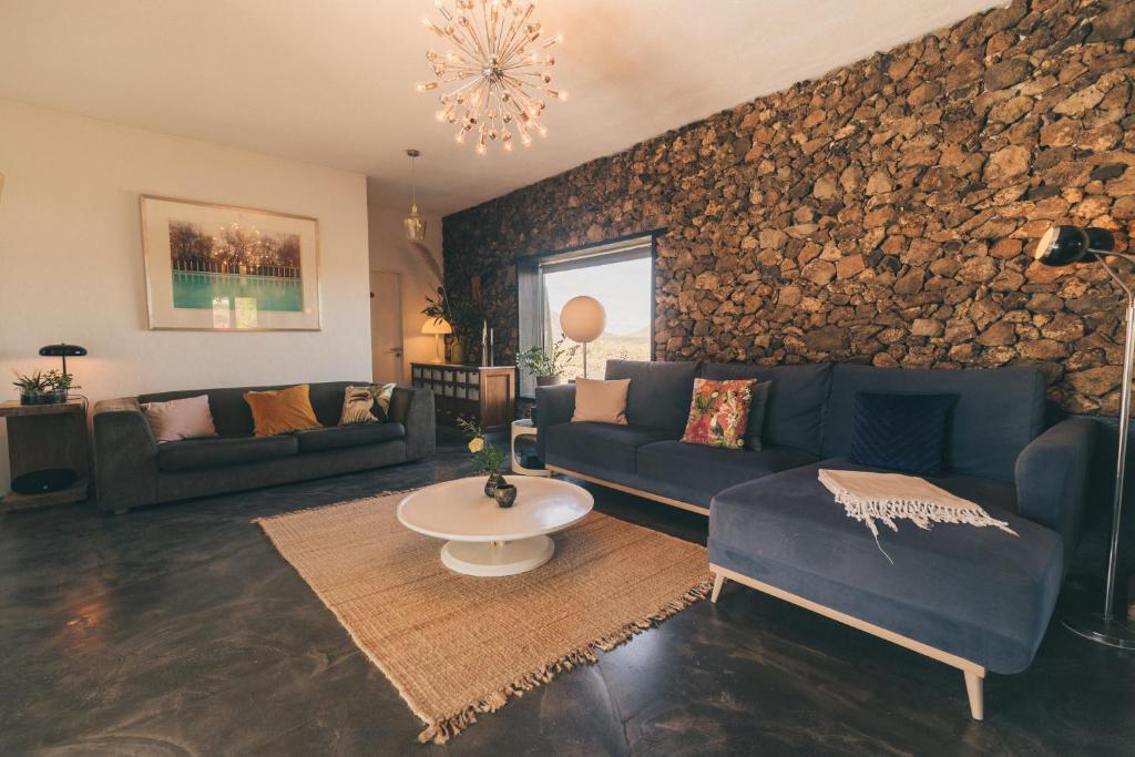 A seating area at Finca Malvasia Rural Estate & Vineyard