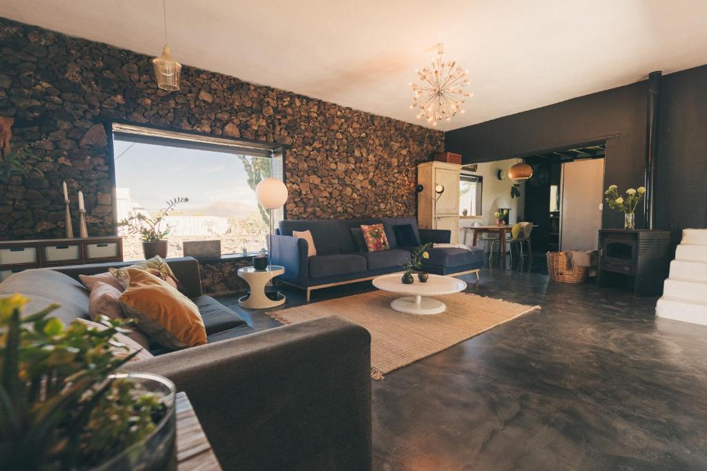 A seating area at Finca Malvasia Rural Estate & Vineyard