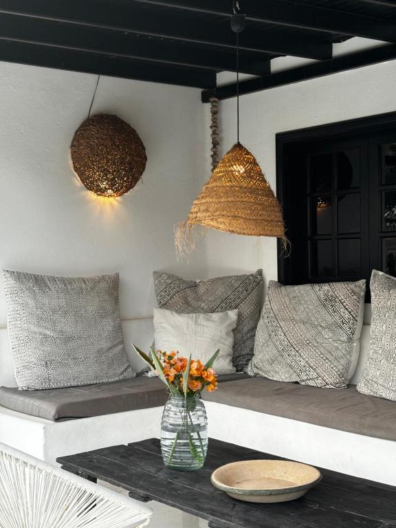 A seating area at Finca Malvasia Rural Estate & Vineyard