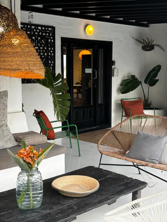 A seating area at Finca Malvasia Rural Estate & Vineyard
