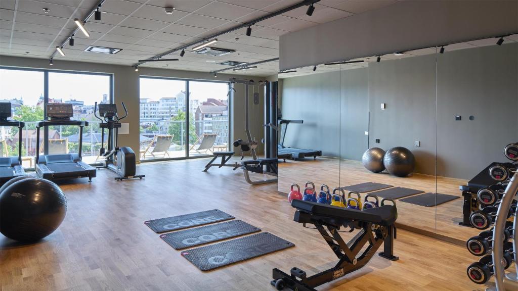 Fitness centrum a/nebo fitness zařízení v ubytování Scandic Karlskrona