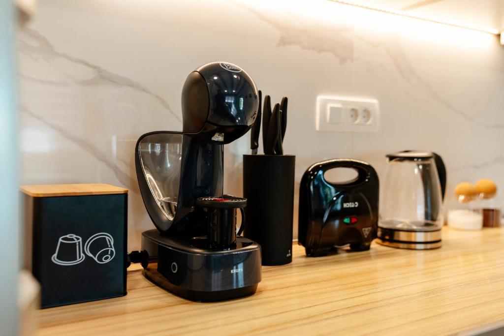 Set per la preparazione di tè e caffè presso Villa Dussi