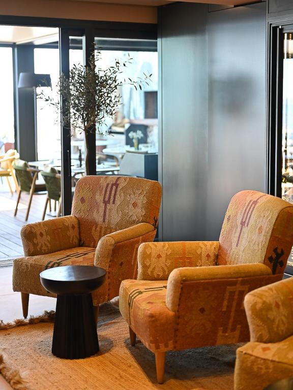 Posezení v ubytování Hôtel Bor