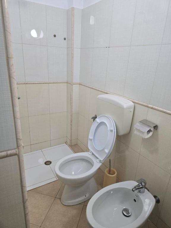 Koupelna v ubytování Hotel Belvedere