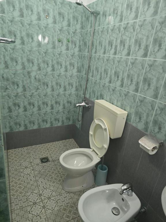 Koupelna v ubytování Hotel Belvedere