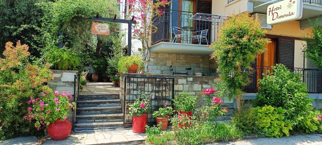 Zahrada ubytování Hotel Dimoula