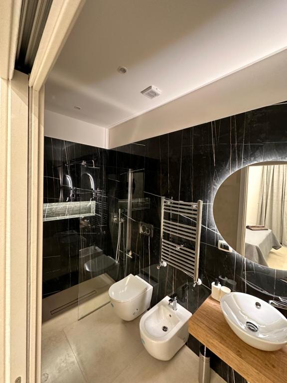 Koupelna v ubytování Dalyrooms suite