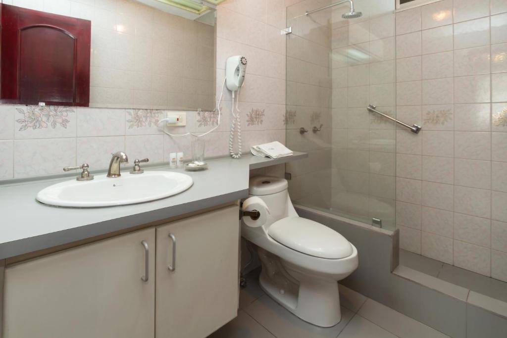 Koupelna v ubytování Suites Metropoli