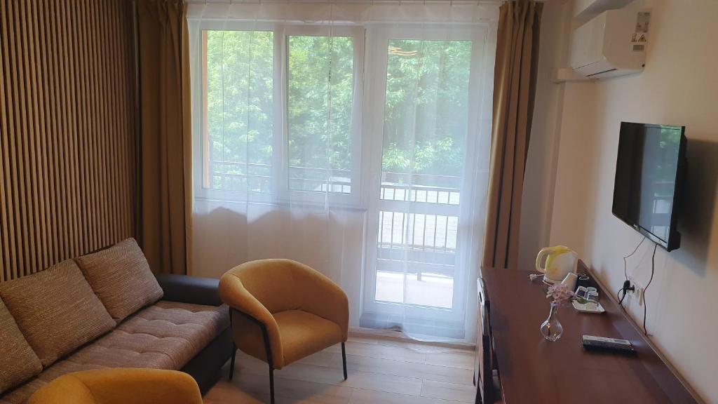 TV a/nebo společenská místnost v ubytování Hotel Felicia