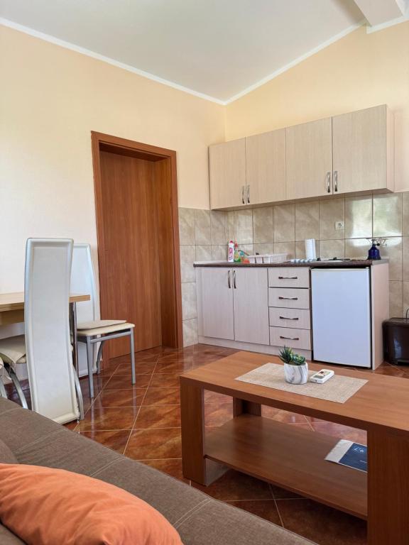 Kuchyň nebo kuchyňský kout v ubytování Apartmani Stanisic