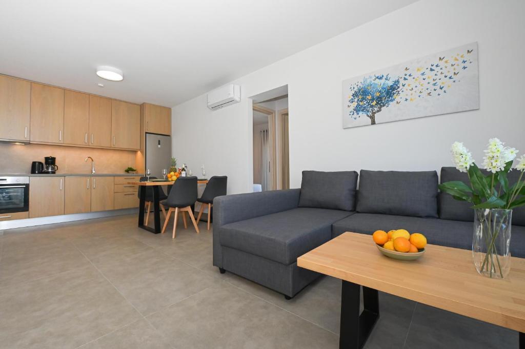 Η κουζίνα ή μικρή κουζίνα στο Aelion Eco Apartments