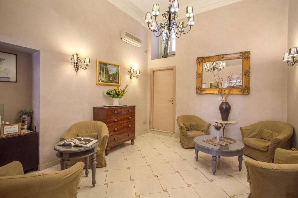 Posezení v ubytování Hotel Caravaggio