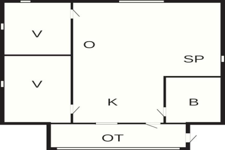 Půdorys ubytování 4 person holiday home in Haderslev