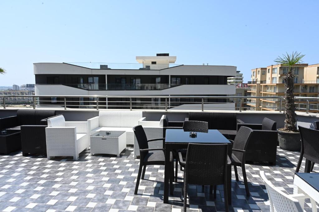 Balkón nebo terasa v ubytování Tafi Appart Hotel & Art Space