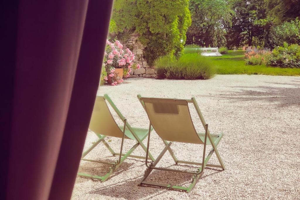 Zahrada ubytování L'Envolée Sauvage