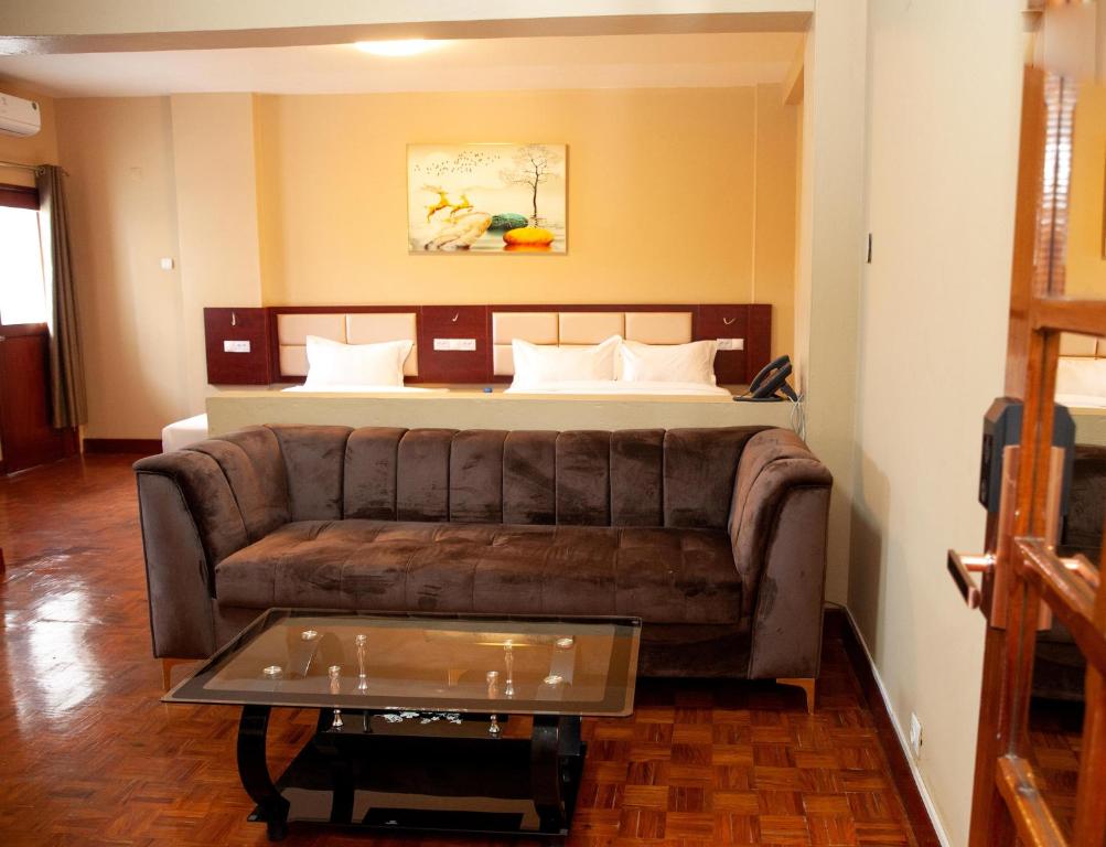 Posezení v ubytování Hotel Mirava