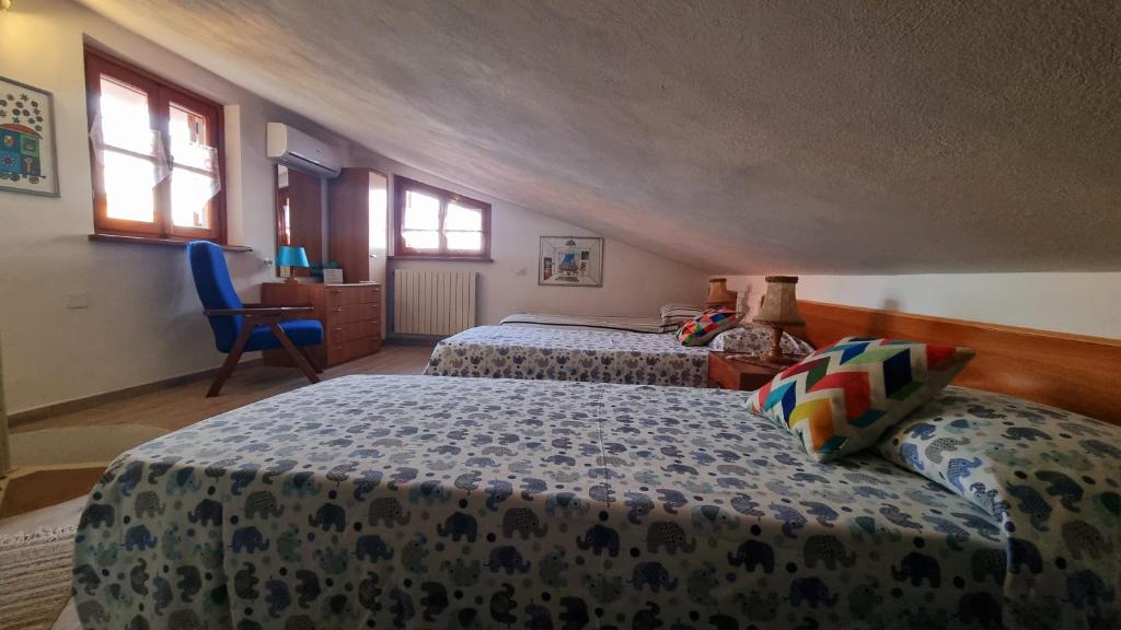 Postel nebo postele na pokoji v ubytování La villetta bianca