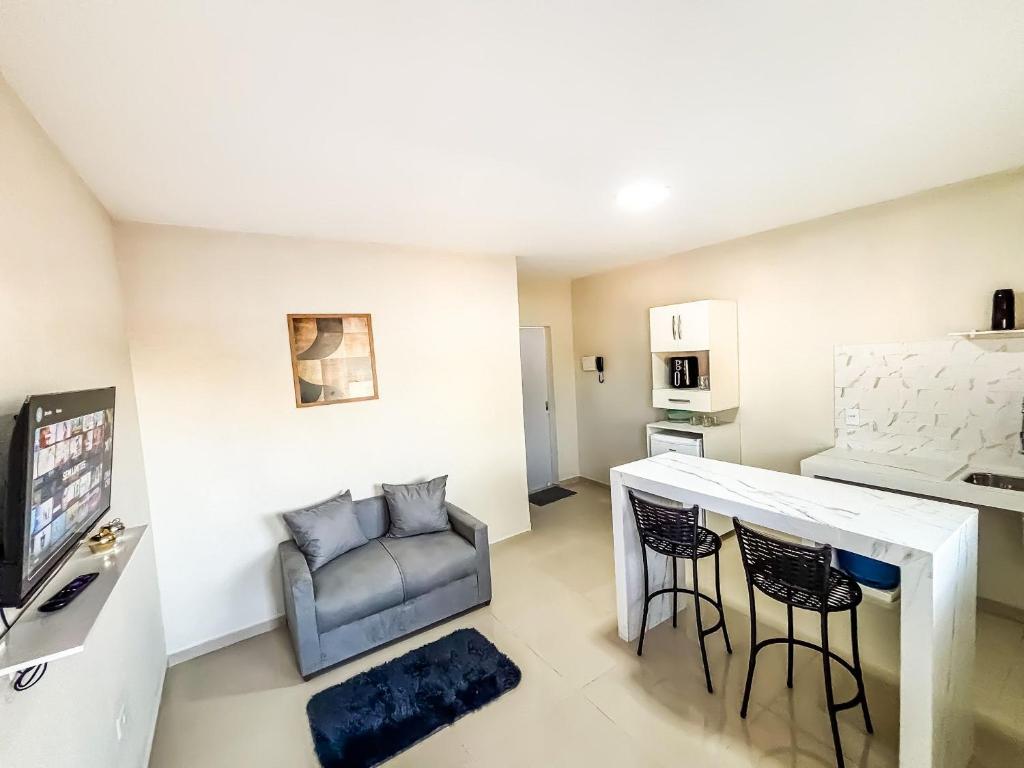 A cozinha ou kitchenette de Vila Imper Host Balsas- Apês com Wi-fi I A/C a 3 min. do Mix Mateus