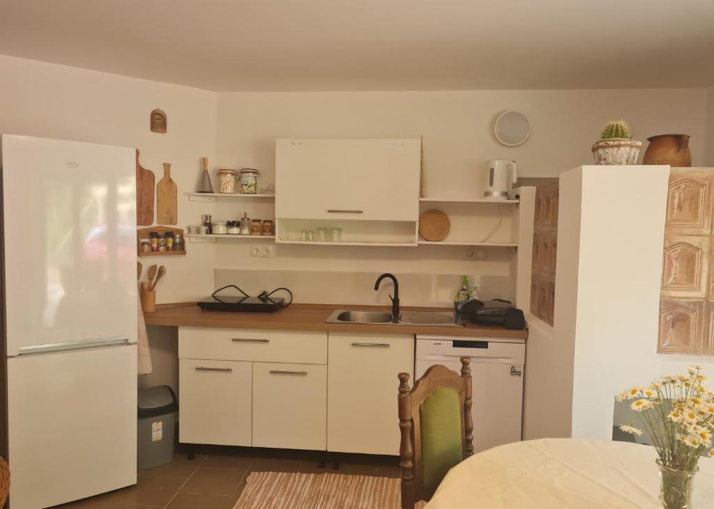 Kuchyň nebo kuchyňský kout v ubytování Soba tete Tile - Hiša ob gozdu