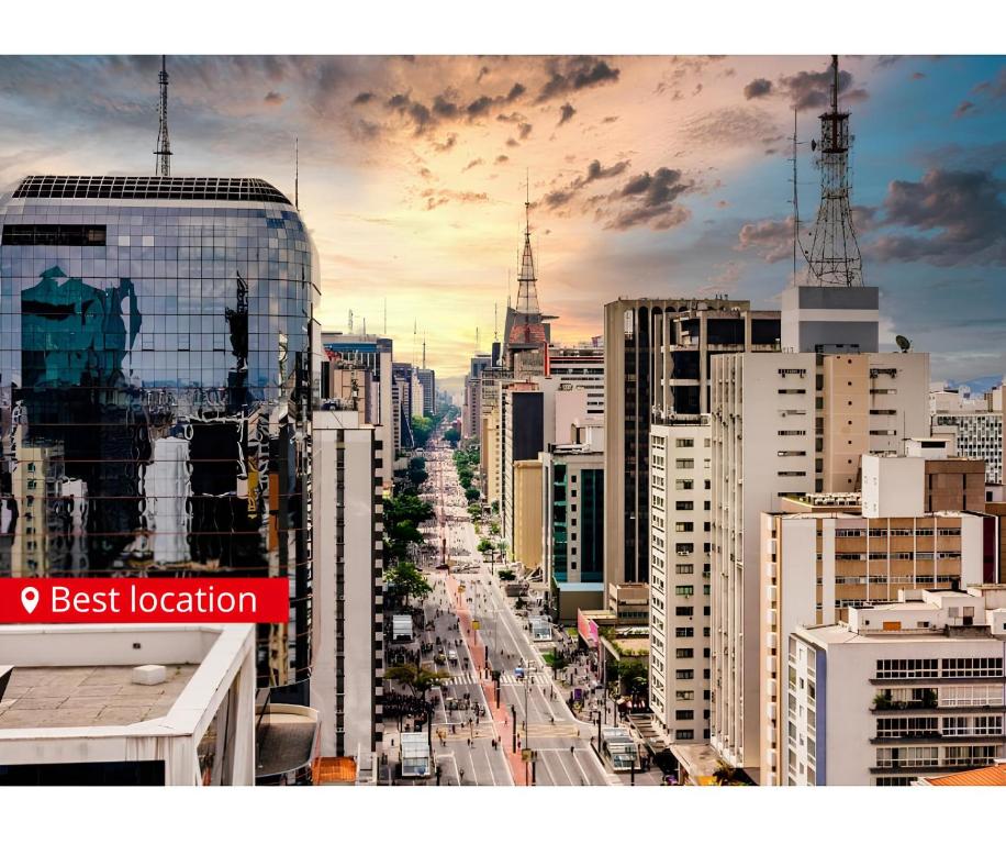 Nespecifikovaný výhled na destinaci São Paulo nebo výhled na město při pohledu z hostelu