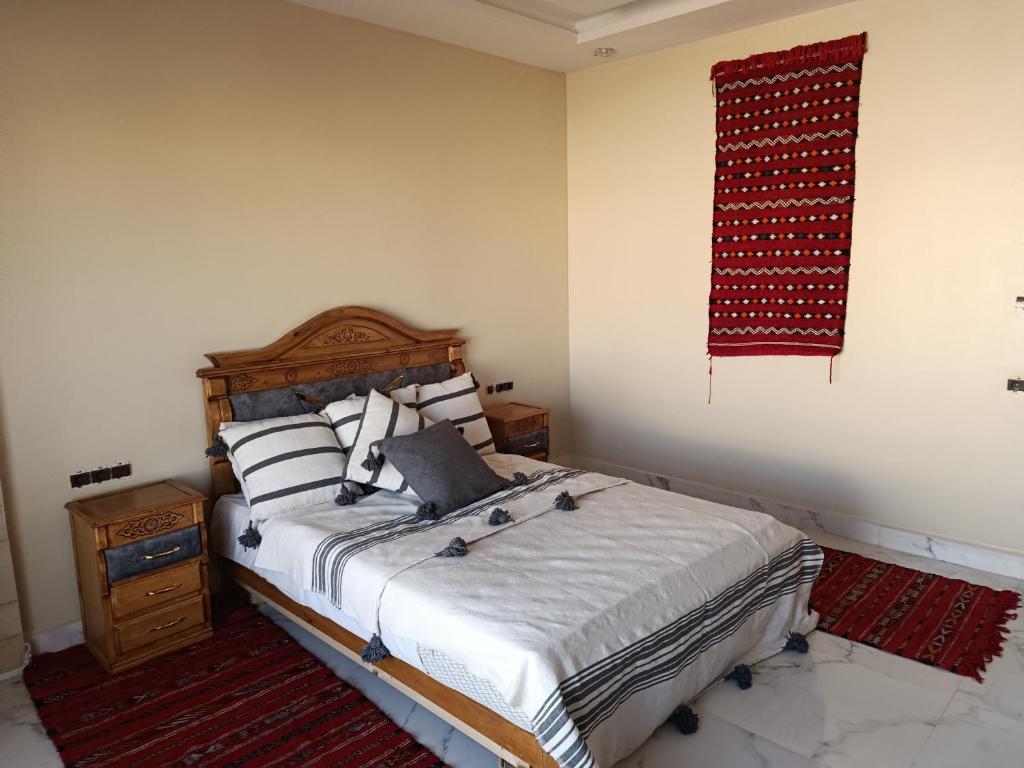 Ένα ή περισσότερα κρεβάτια σε δωμάτιο στο Villa Azur