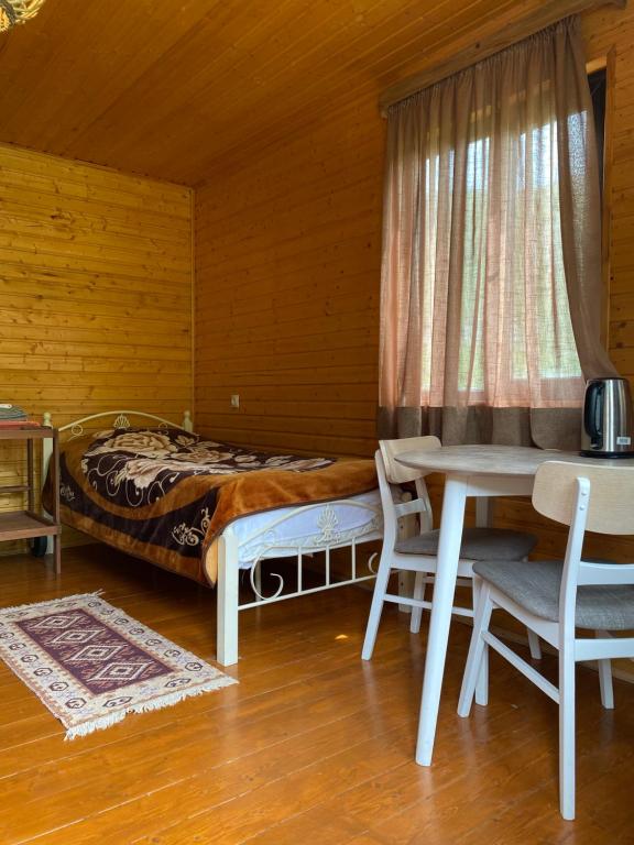 Cama o camas de una habitación en Ushguli Cabins