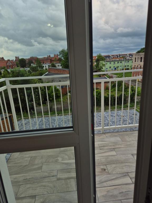 Balkon lub taras w obiekcie Brickstone Apartments Mabork
