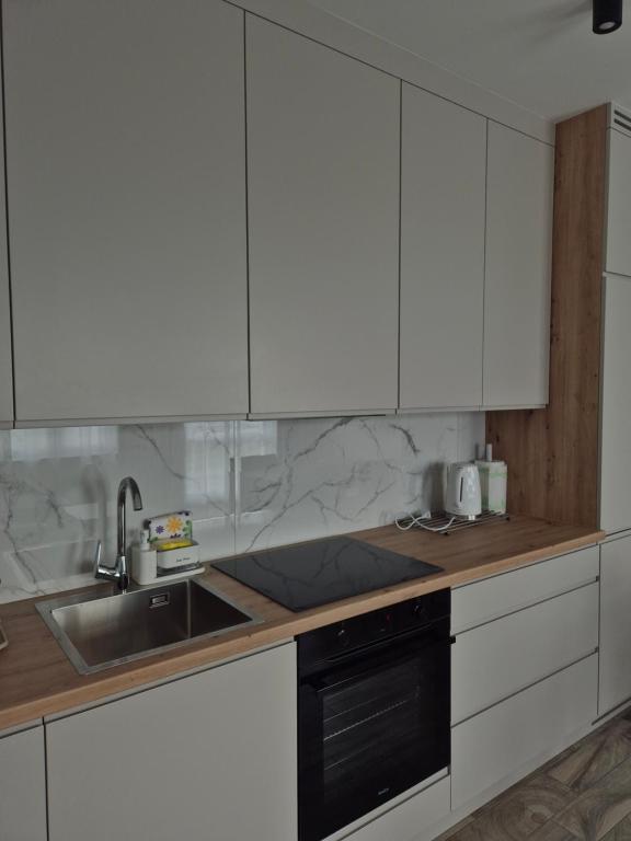 Kuchnia lub aneks kuchenny w obiekcie Brickstone Apartments Mabork