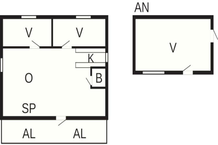 Půdorys ubytování Holiday home TORSBY V