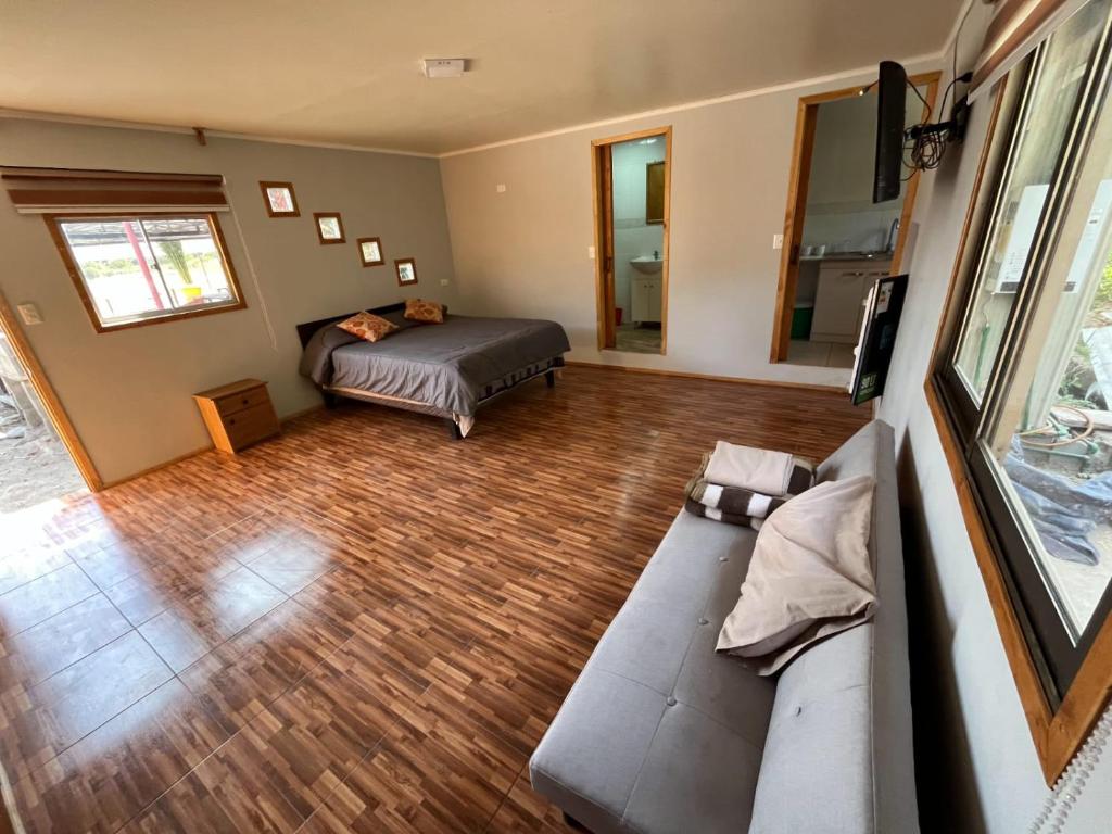 Postel nebo postele na pokoji v ubytování Agro Camping Los Costeños