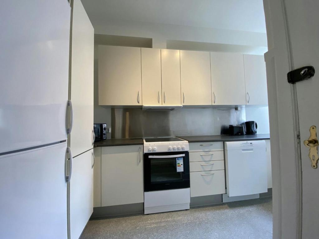 Η κουζίνα ή μικρή κουζίνα στο Spacious Apartment for 4