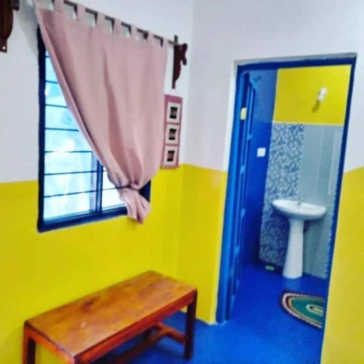 Koupelna v ubytování Furaha B&B Kendwa