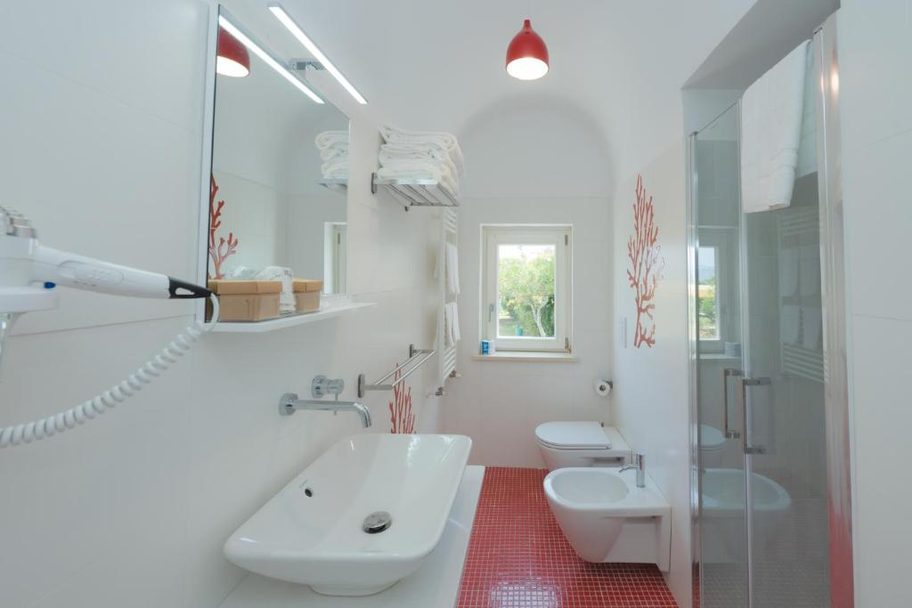 Koupelna v ubytování Aria Rooms