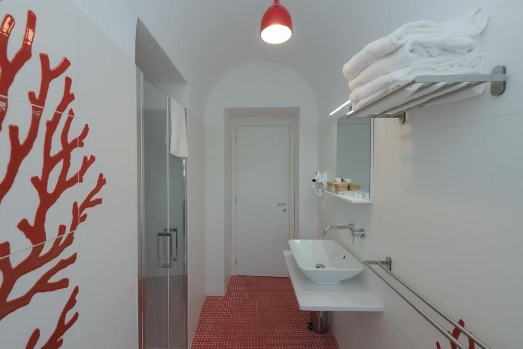Koupelna v ubytování Aria Rooms
