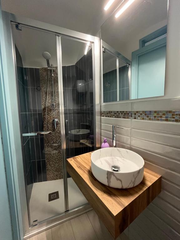 Koupelna v ubytování La Piccola Ginevra