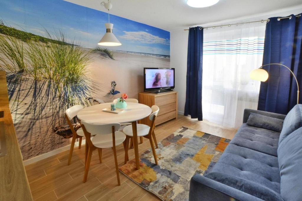 Posedenie v ubytovaní Apartment in Kolobrzeg with parking space