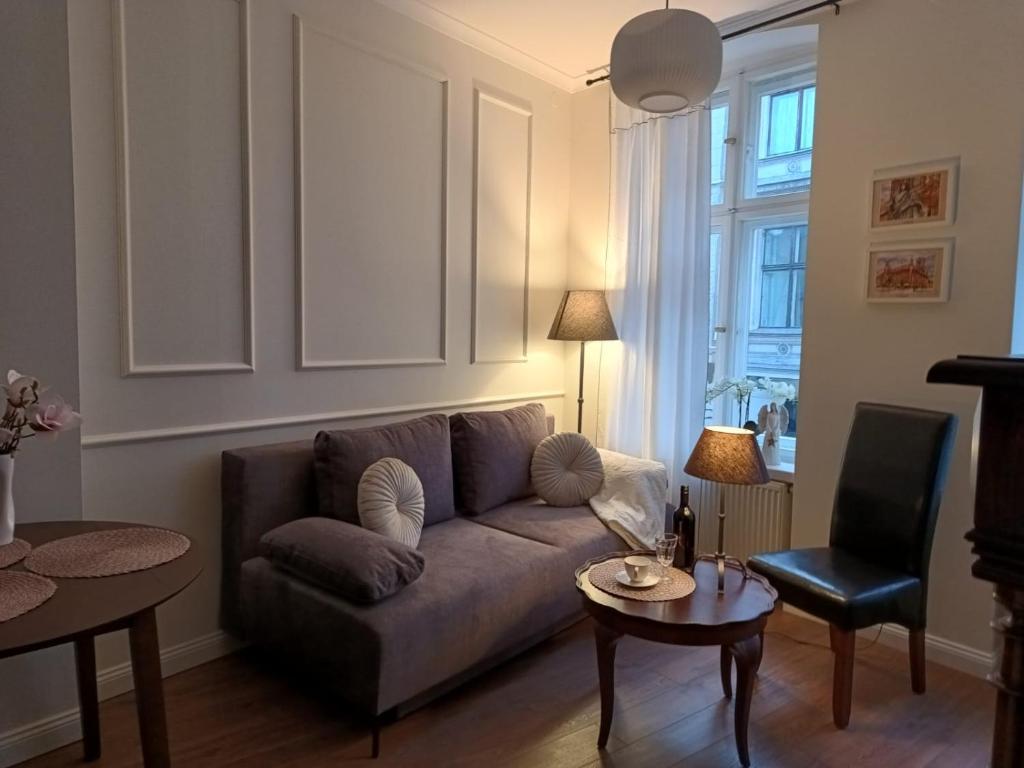 Χώρος καθιστικού στο Kamienica Pod Aniołami Szeroka1