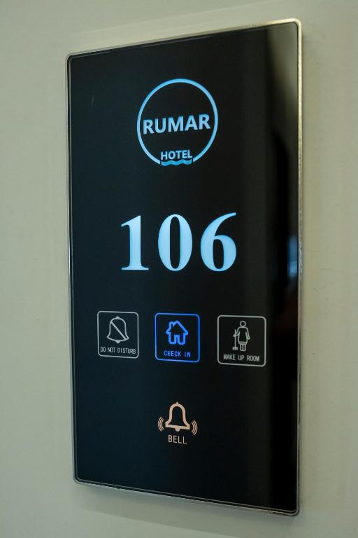 Certifikát, hodnocení, plakát nebo jiný dokument vystavený v ubytování Rumar Hotel