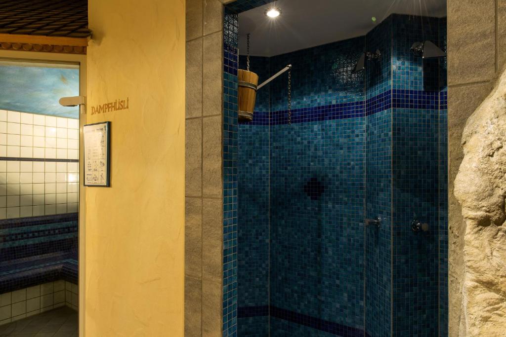 Koupelna v ubytování Hotel Fernblick