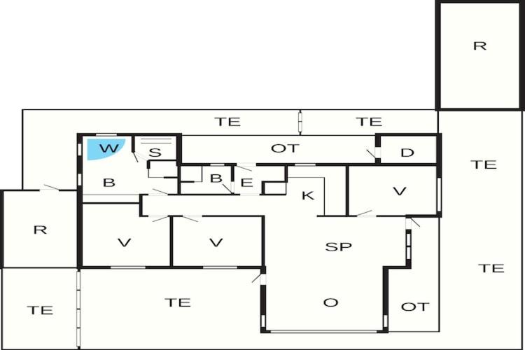 Půdorys ubytování Three-Bedroom Holiday home in Brovst 31
