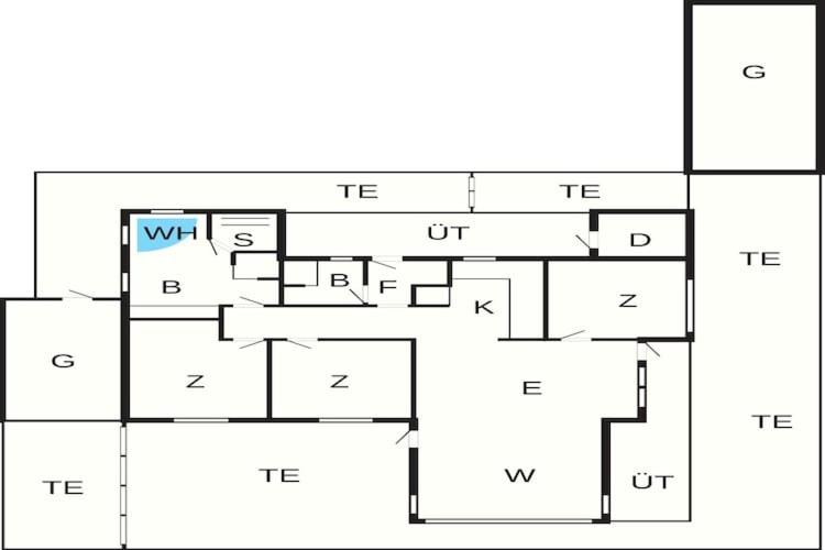 Půdorys ubytování Three-Bedroom Holiday home in Brovst 31