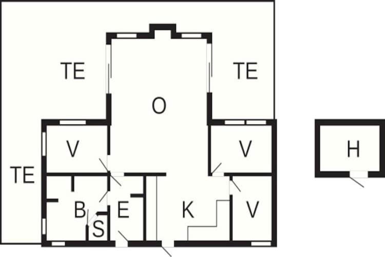 Půdorys ubytování Holiday home Juelsminde XLVIII