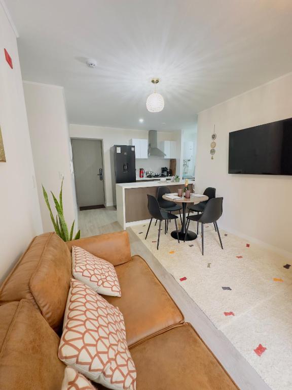 Køkken eller tekøkken på APPARTEMENT CHIC MIRAFLORES Paradis