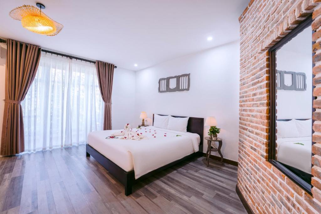 Phòng Có Giường Cỡ Queen Nhìn Ra Vườn