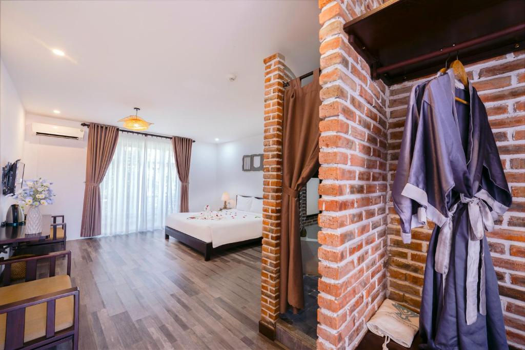 Phòng Có Giường Cỡ Queen Nhìn Ra Vườn