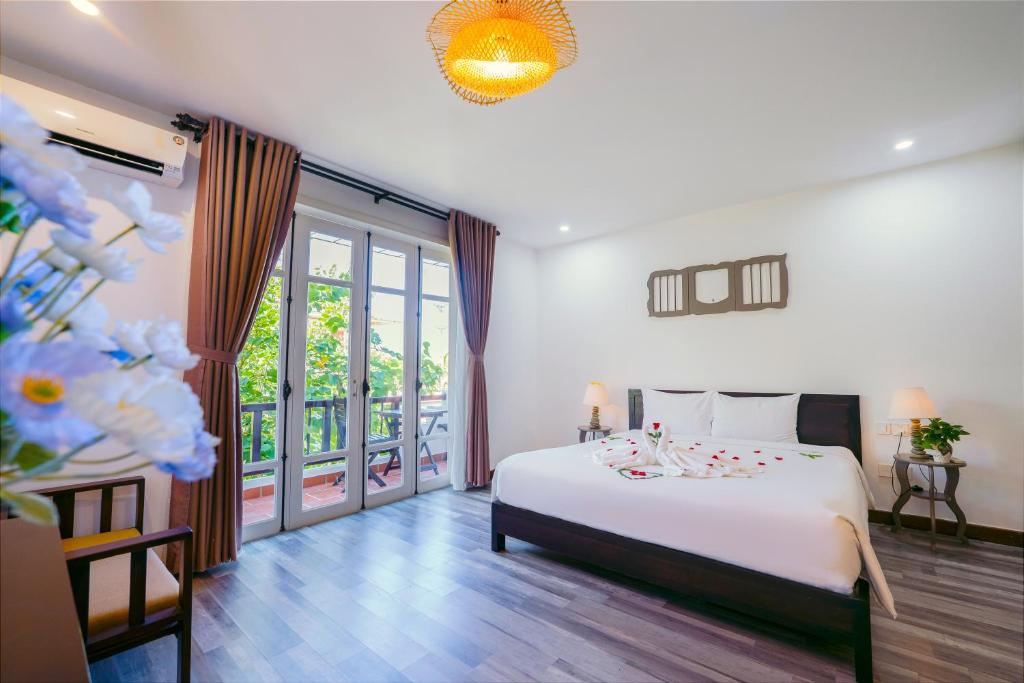 Phòng Có Giường Cỡ Queen Nhìn Ra Vườn
