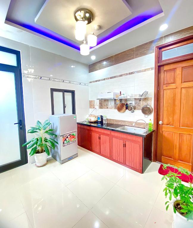 Kuchyň nebo kuchyňský kout v ubytování Shiny Homestay Da Nang