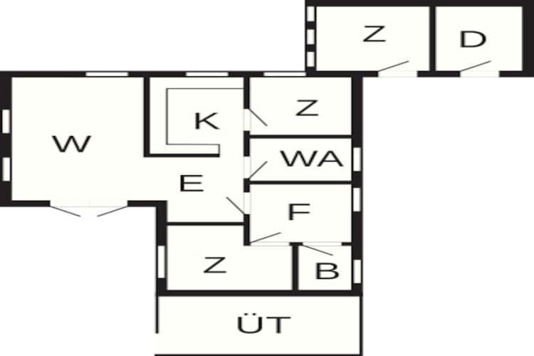 Půdorys ubytování 6 person holiday home in Slagelse-By Traum